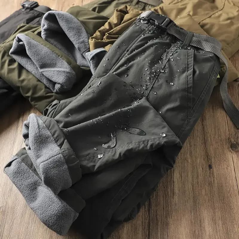 Pantalon hiver polaire homme pêche randonnée - Windproof waterproof froid résistant outdoor