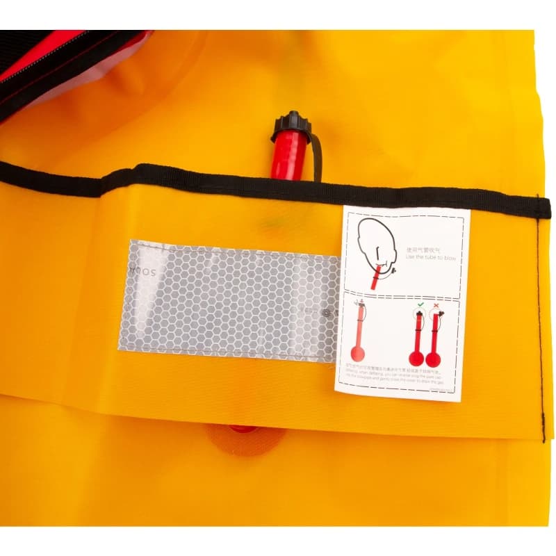 Gilet de sauvetage auto-gonflant professionnel 100N-150N pour pêche, rafting et sports nautiques