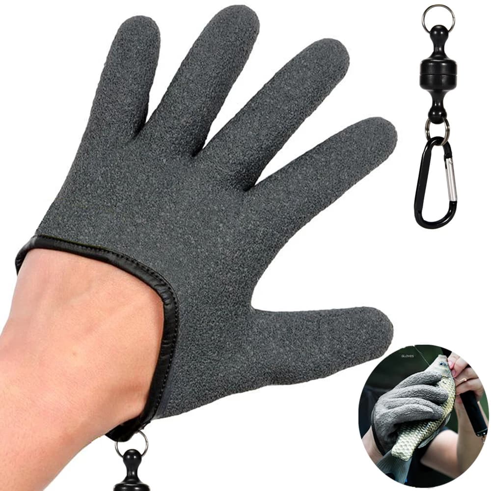 Gants de pêche anti-dérapants imperméables - Protection complète mains pour capture poissons durable