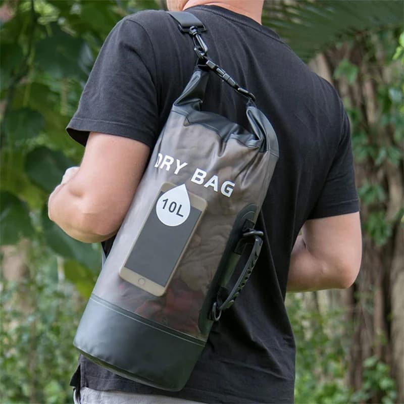 Sac étanche 10L 20L pour natation randonnée rafting kayak pêche - Poche de rangement imperméable XD117Y