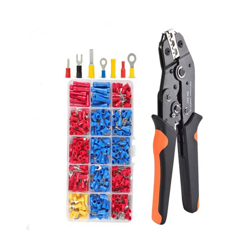 Kit pince à sertir SN-02C avec 280 connecteurs - AWG 23-13 pour installations électriques pêche