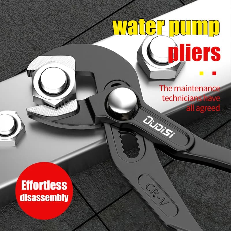 Pince à pompe à eau multifonction réglable rapide - Clé universelle pour chauffage et plomberie