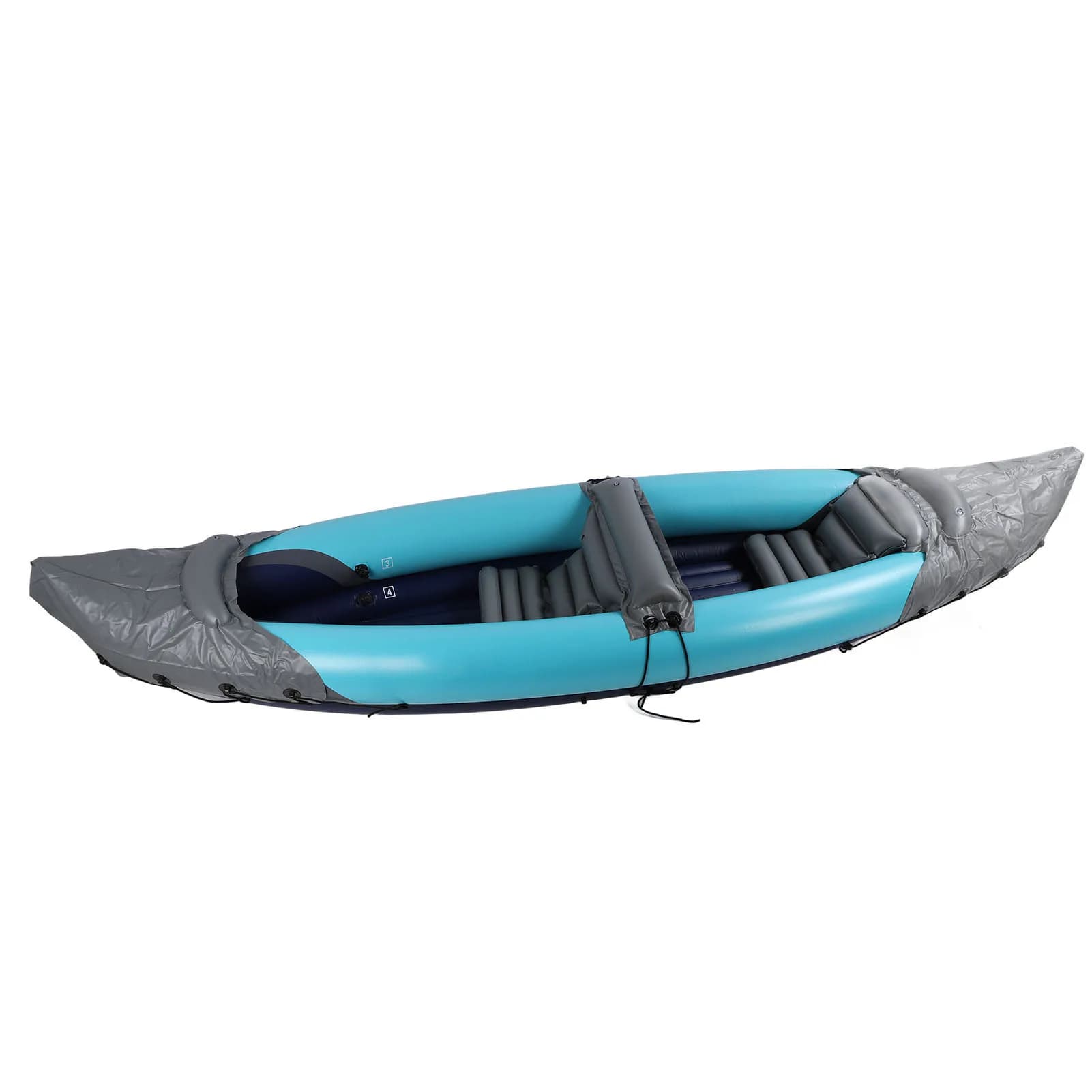 Kayak gonflable 2 personnes portable pêche - Canoë PVC renforcé pour rafting et navigation