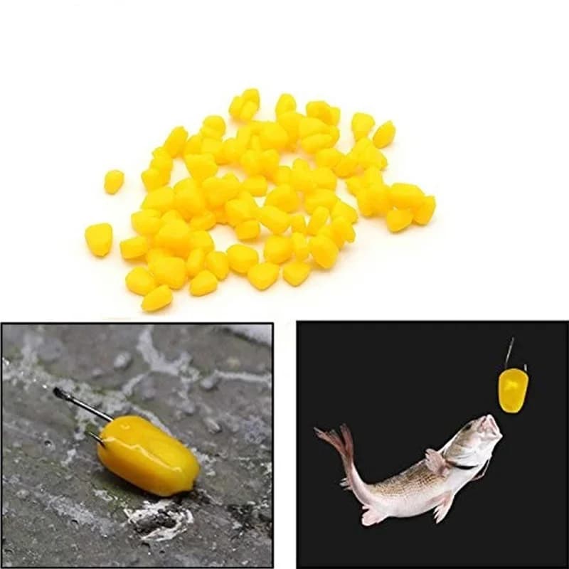 Appât flottant pour carpe 100PCS maïs coloré parfum crémeux - idéal pêche carpe de roseau