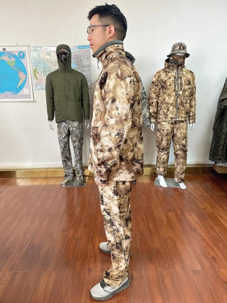 Veste de chasse imperméable homme - Couche intermédiaire 3 couches - Vêtement technique pêche extérieur