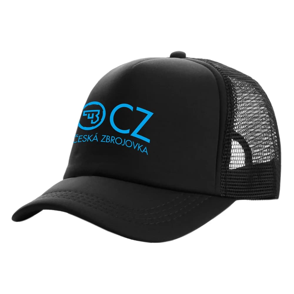 Casquette trucker Ceska Zbrojovka CZ firearms pour pêcheurs hommes unisexe mesh ventilation