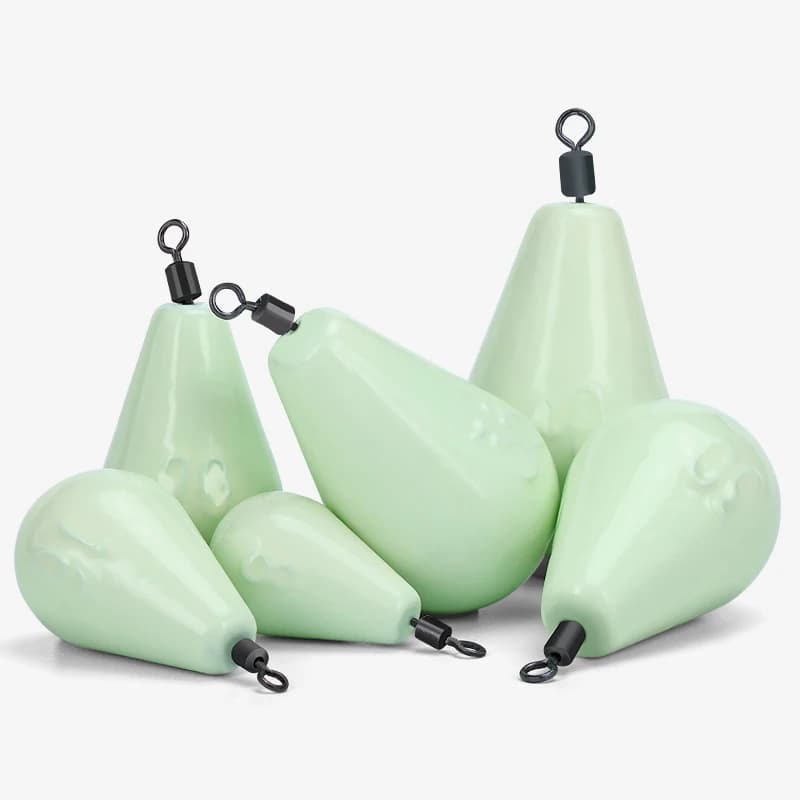 Plombs lumineux pêche plombée 30g à 150g tailles 8-40 - Sinkers brillants nuit mer rivière