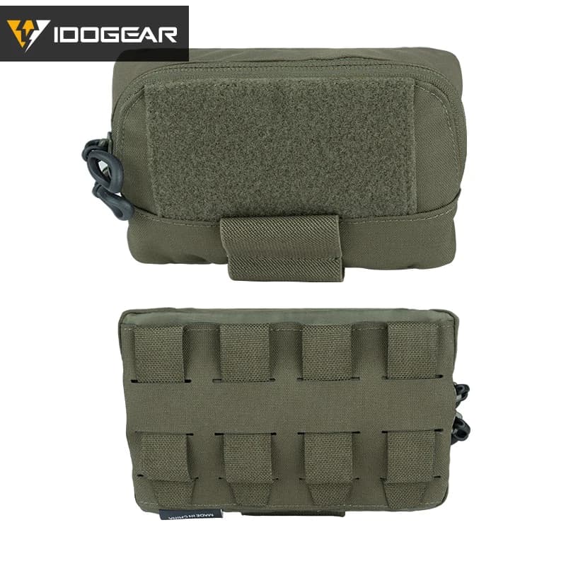 Poche rangement admin tactique IDOGEAR MOLLE sac pêche ceinture multi-usage zippé