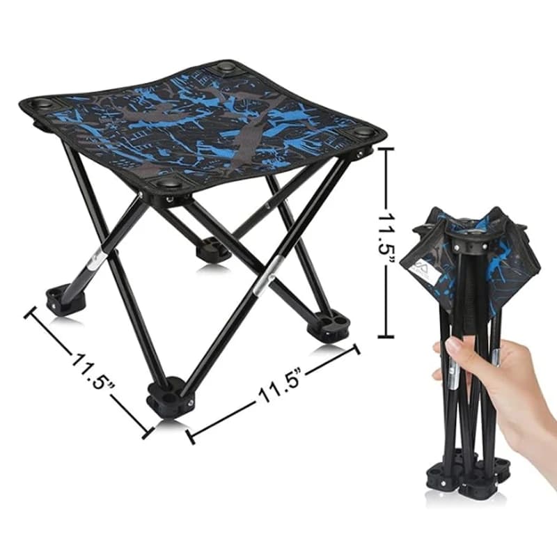 Chaise pliante portable extérieur pêche plage randonnée BBQ léger facile transporter