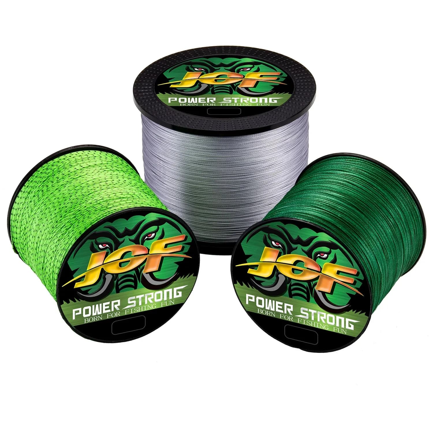 Ligne de pêche JOF Multifilament 4 brins 100M-500M pour carpe et mouche - Extrême résistance PE Japon