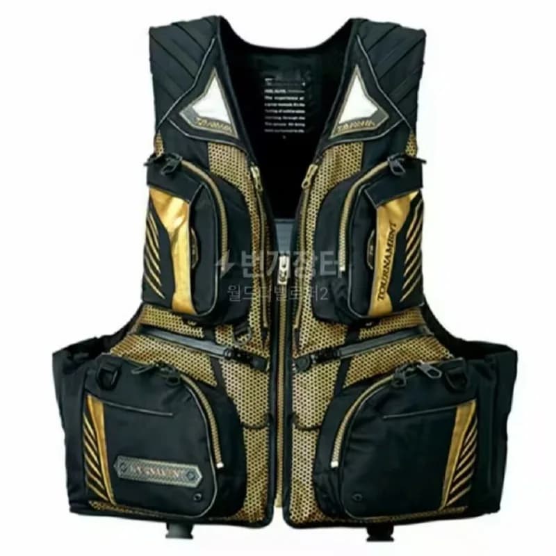Gilet de sauvetage pêche professionnel été - Veste de flottaison noir blanc - Équipement sécurité pêche