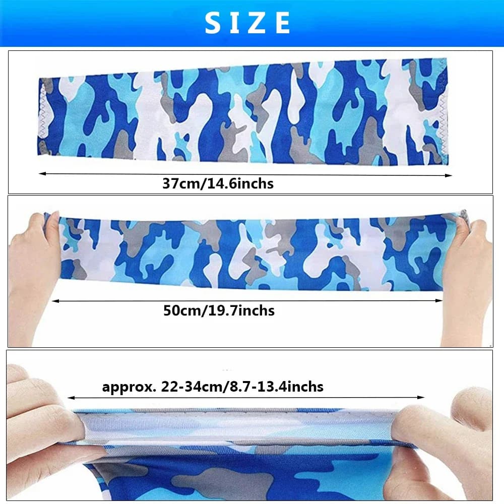 Manchons bras fraîcheur UV protection 2 pièces unisexe - Sport pêche cyclisme running extérieur séchage rapide
