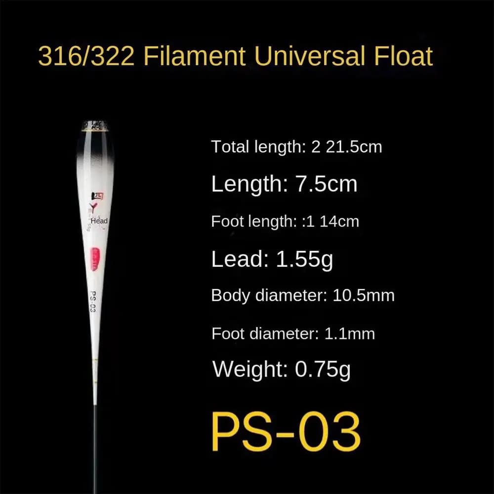 Flotteurs composite nano partie inférieure - Corps flottant avec bouchons plastique pêche