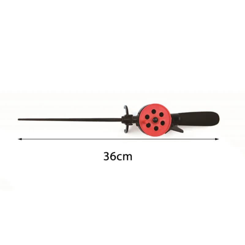 Nouvelle canne pêche crevette 2025 avec moulinet métal - Set feeder mini pêche glace hiver