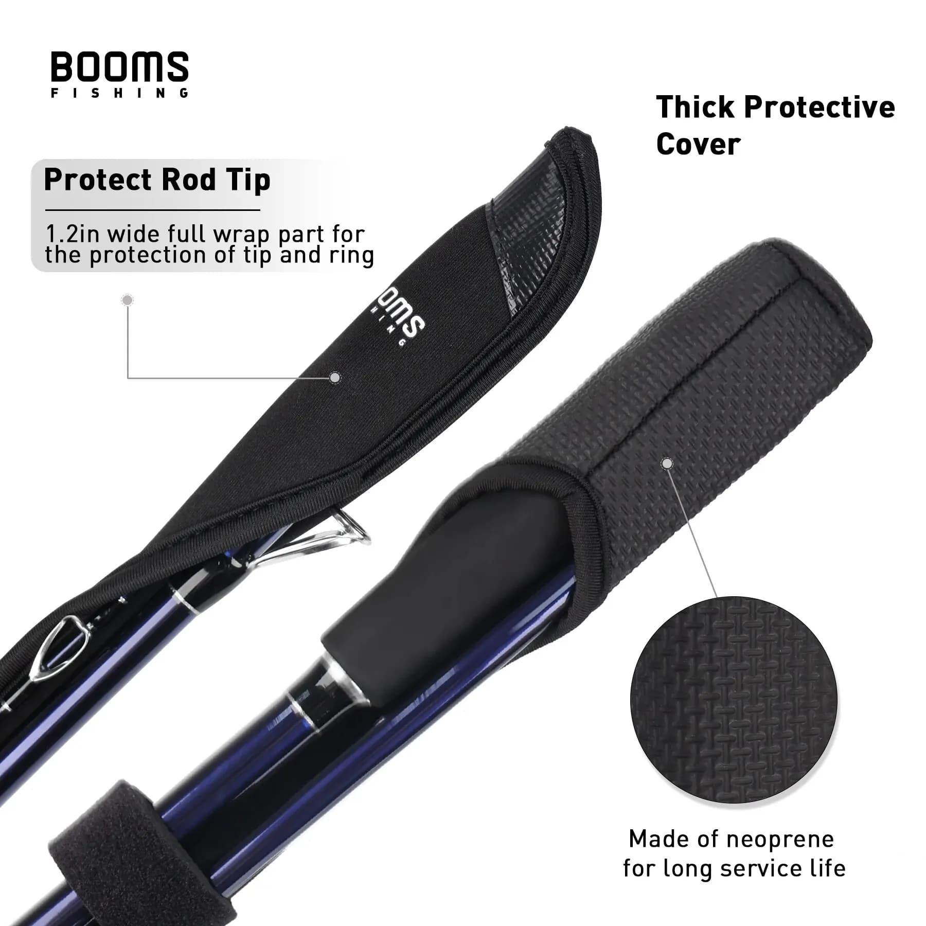Étui de protection ceinture pour canne à pêche fly RS6 avec sangles et poches accessoires