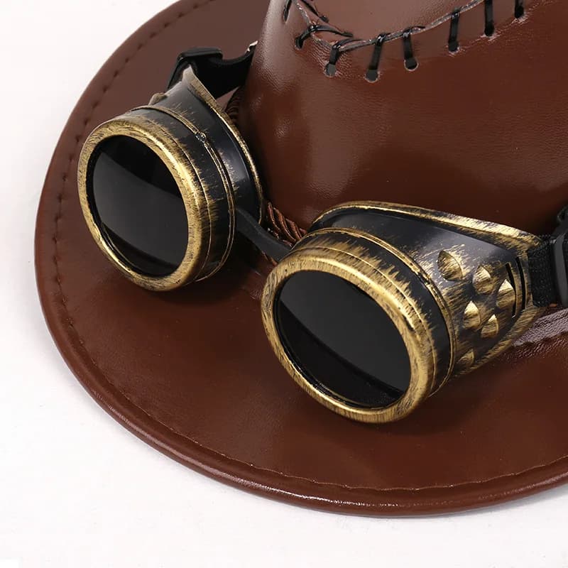 Lunettes punk décoratives pour fêtes - Style rétro avec monture splash originale