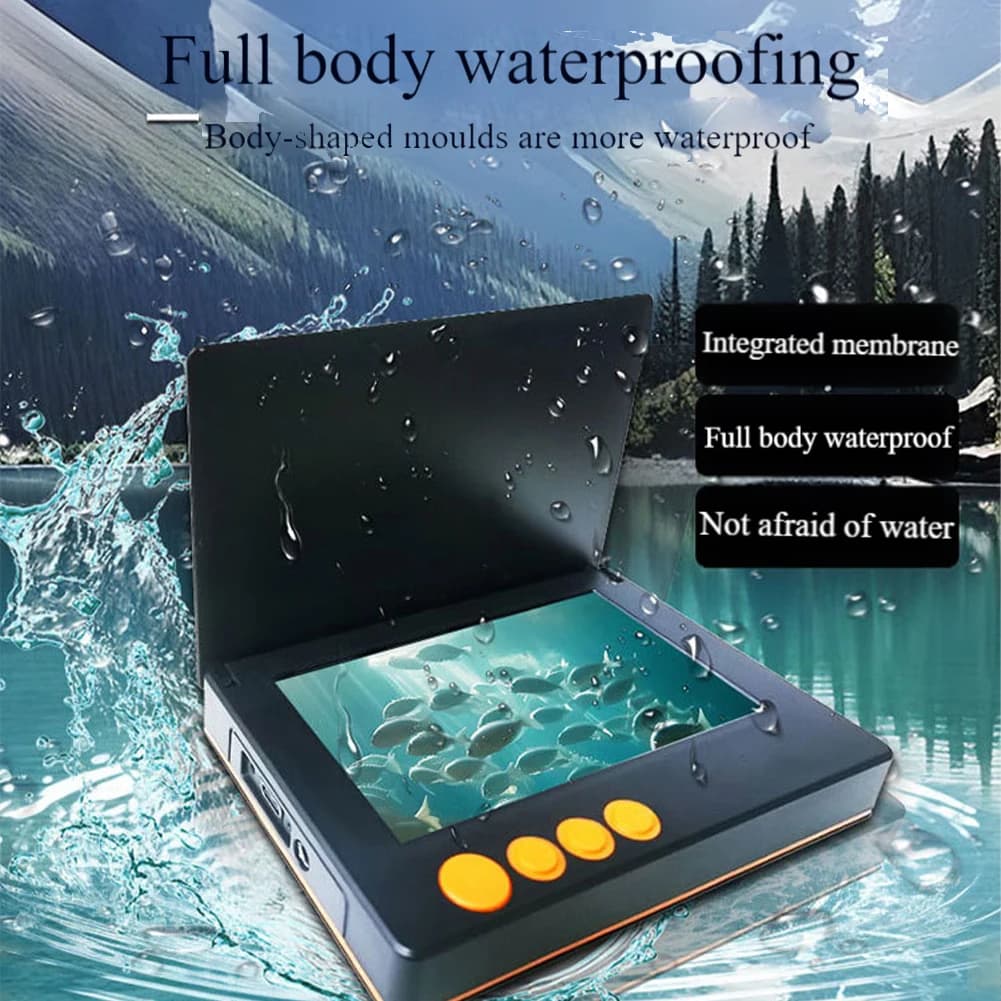 Caméra pêche sous-marine HD 4.3/5 pouces étanche avec vue large 220° pour lac et glace