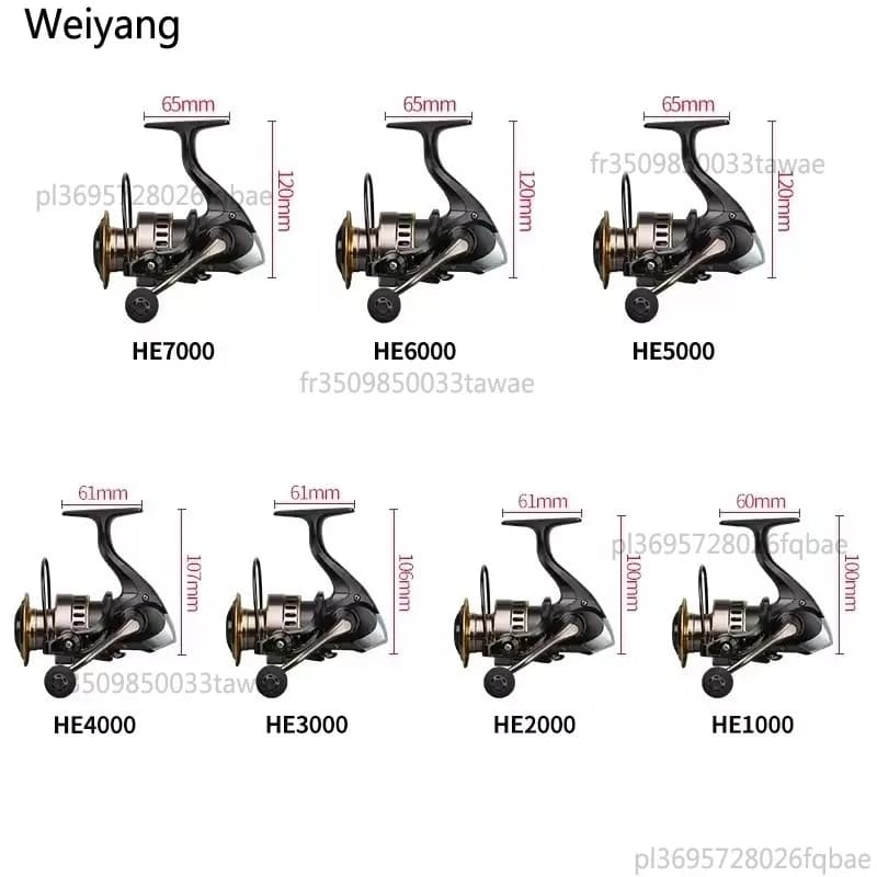Nouveau moulinet spinning métal frein 12KG - Roue haute vitesse adaptable tous plans d'eau