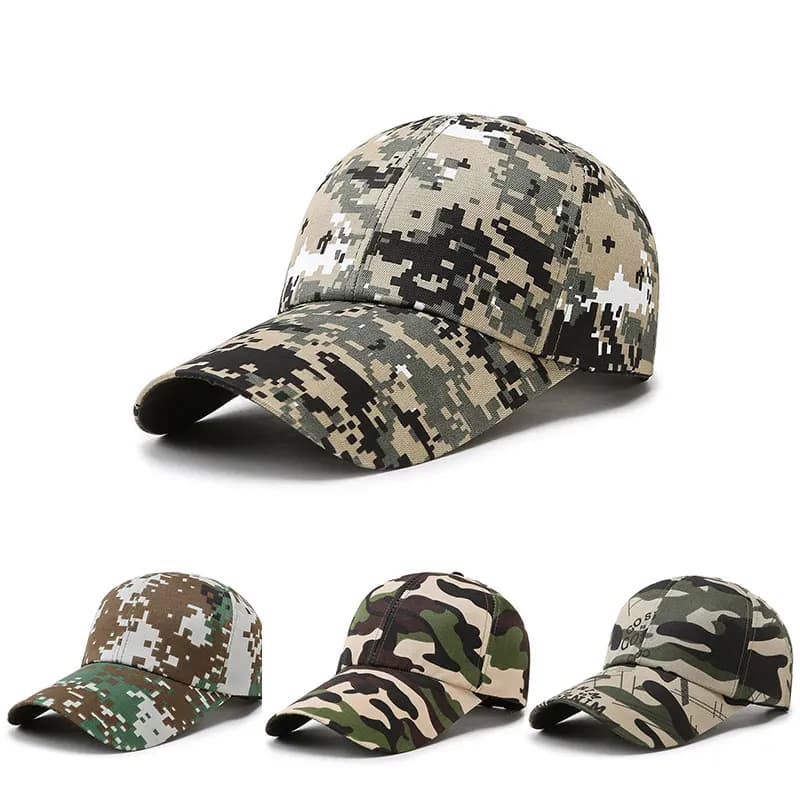 Casquette ajustable camouflage pêche été - Protection solaire camping randonnée pêche