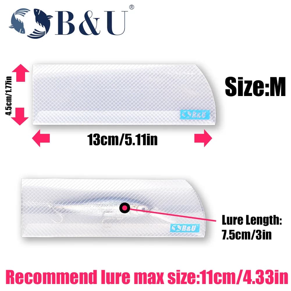 Sacs de rangement leurres B&U pour pêche - Porte-leurres baits durs/mous eau douce/eau salée multiple pack