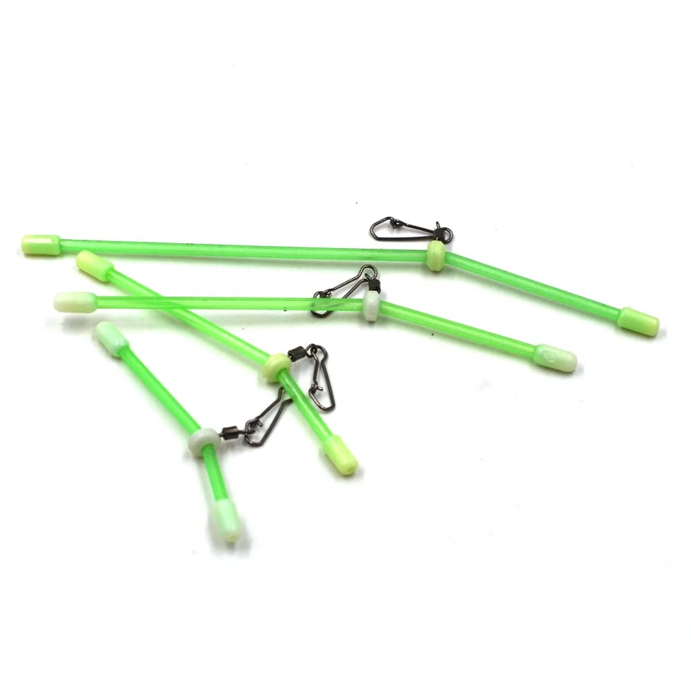 12 pièces anti-emmêlement pêche feeder lumineux - Booms anti-tangles avec snaps tube connecteur équilibre