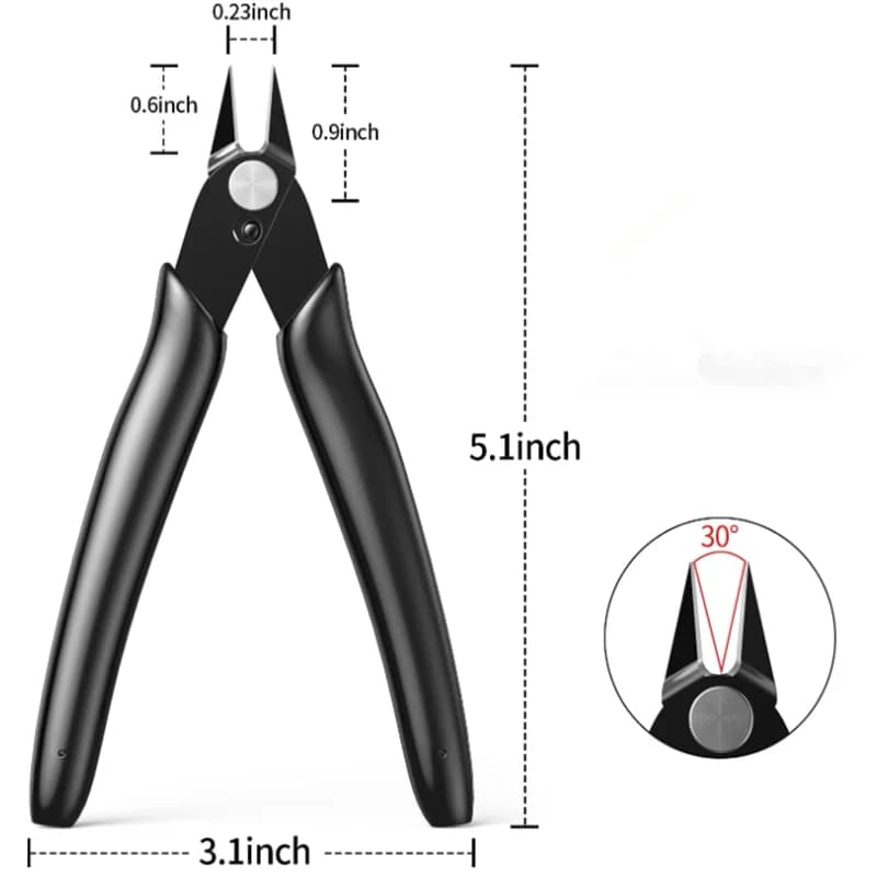 Pince coupante câble électrique 170mm coupe fil métal flush durable outil électricien professionnel
