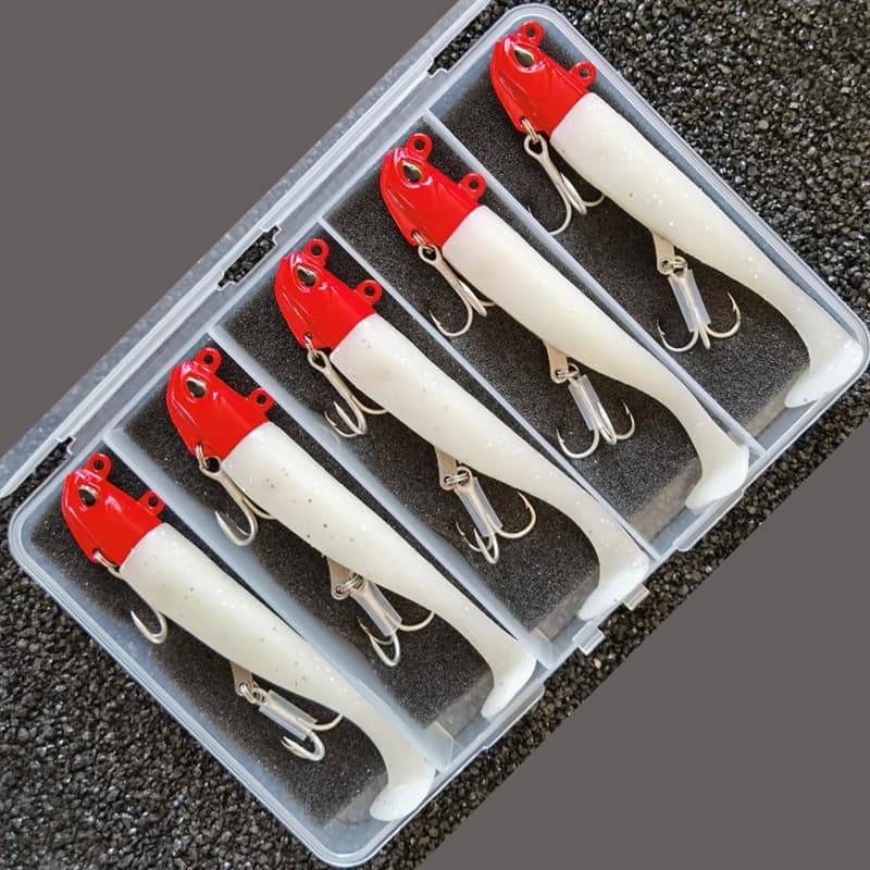 5 Leurres Maquereau Lumineux 24g/105mm pour Pêche en Mer du Bar et du Maigre