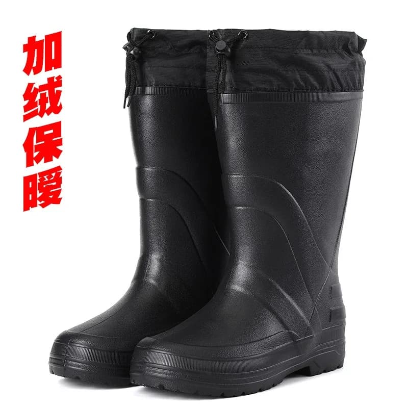 Bottes de pêche hiver homme doublure polaire imperméables légères EVA chaudes pêche en eau froide