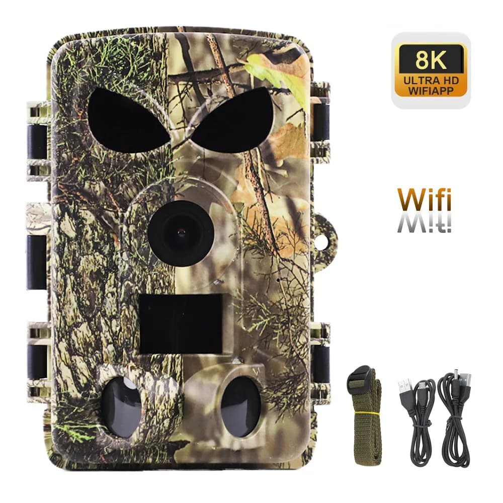 Caméra PR8000 8K 60MP étanche IP65 avec carte SIM pour observation faune française wifi