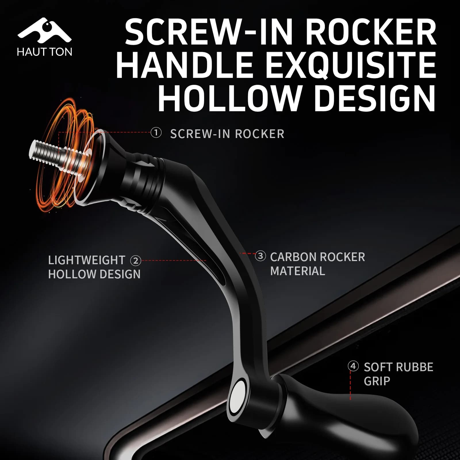Moulinet spinning ultra-léger HAUT TON carbone 115g - 5+1 roulements pour pêche précise et sensible