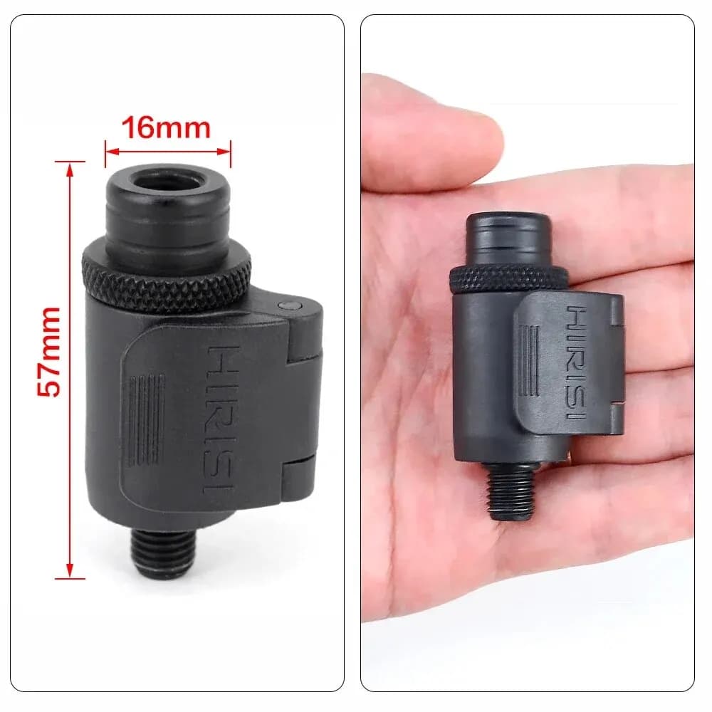 Connecteur rapide aluminium Hirisi AQ211 - pour alarms carpe, rod pod et bank sticks