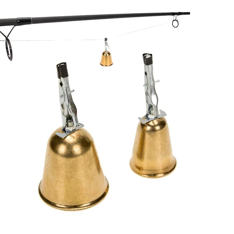Alarme de pêche Sea Fishing avec cloches en laiton et pince Eagle - Détecteur de touches pour pêche en mer