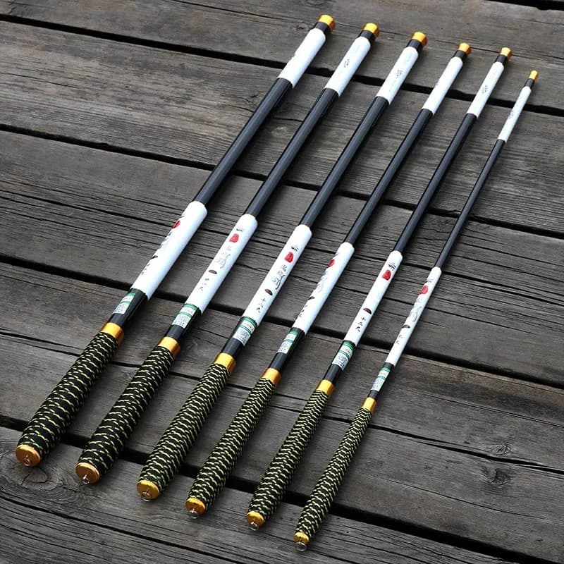 Canne télescopique JOSBY stream hand rod 3.6-7.2m fibre carbone ultralight pour pêche en rivière