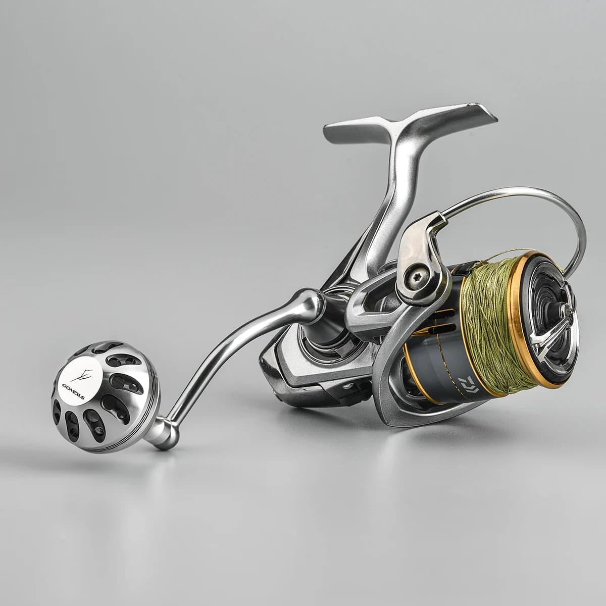 Poignée manivelle Gomexus 35mm pour moulinet Shimano Stella - Knob remplacement Daiwa Certate Fuego LT pêche sportive
