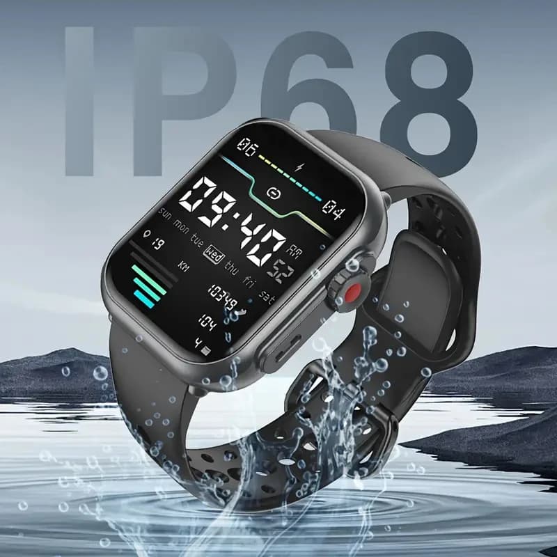 Smart Watch 2026 1000 mAh - Montre Connectée AMOLED GPS IP68 Étanche Appels Bluetooth Homme Femme