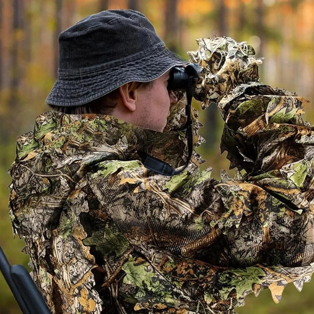 Tenue camouflage jungle bionique 3D pour pêche tropicale - Combinaison tactique complète respirante