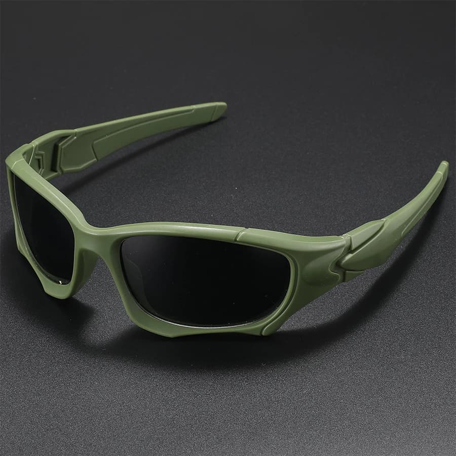 Lunettes de soleil polarisées sport courbées pour hommes et femmes pêche résistance aux chocs