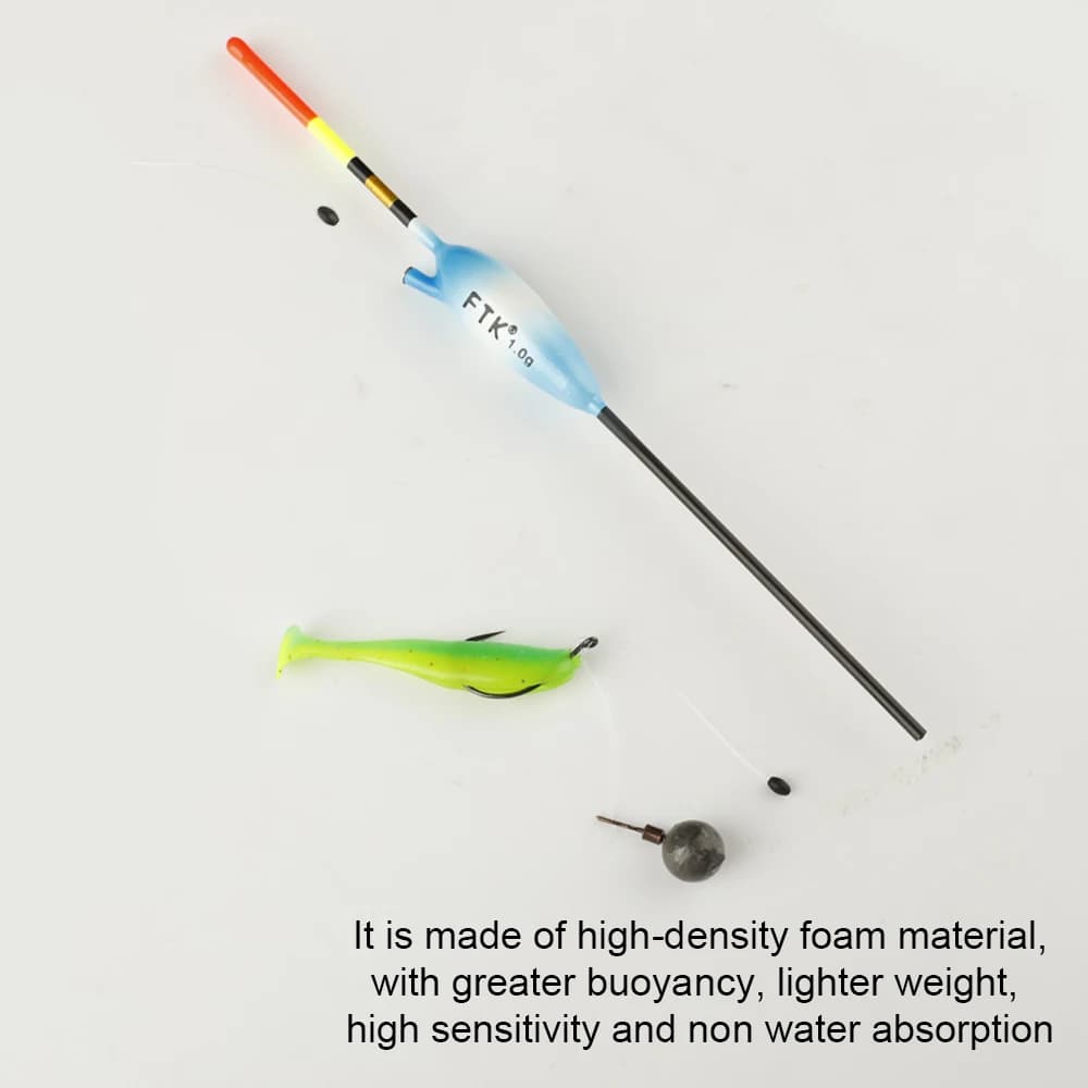 Kit de flotteurs coulissants FTK 5 pièces en bois de balsa pour la pêche à la