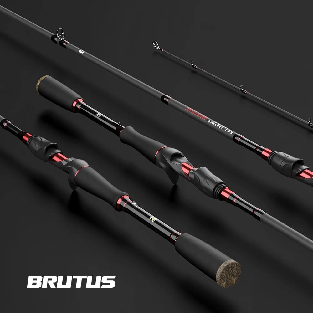Canne KastKing Brutus multi-section Carbon Spinning Casting Fishing Rod 1.29-2.28m Baitcasting Rod For Steelhead