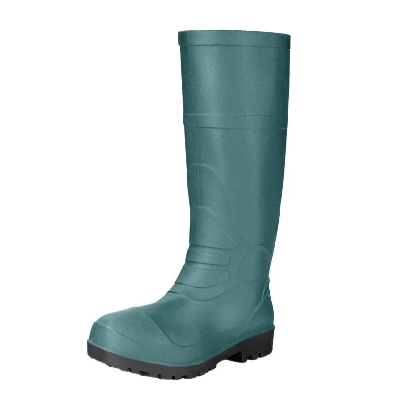 Bottes de pluie homme hautes épaisses jaunes givrées cuisine extérieur travail chaussures imperméables