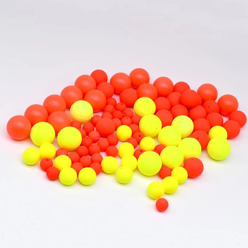 20 flotteurs billes perles pour montage fond mer rivière - accessoires leurres artificiels pêche