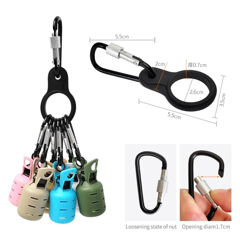 Kit de 6 protections pour leurres calmar Egi, hameçons poulpe avec mousqueton et capuchon appât pêche