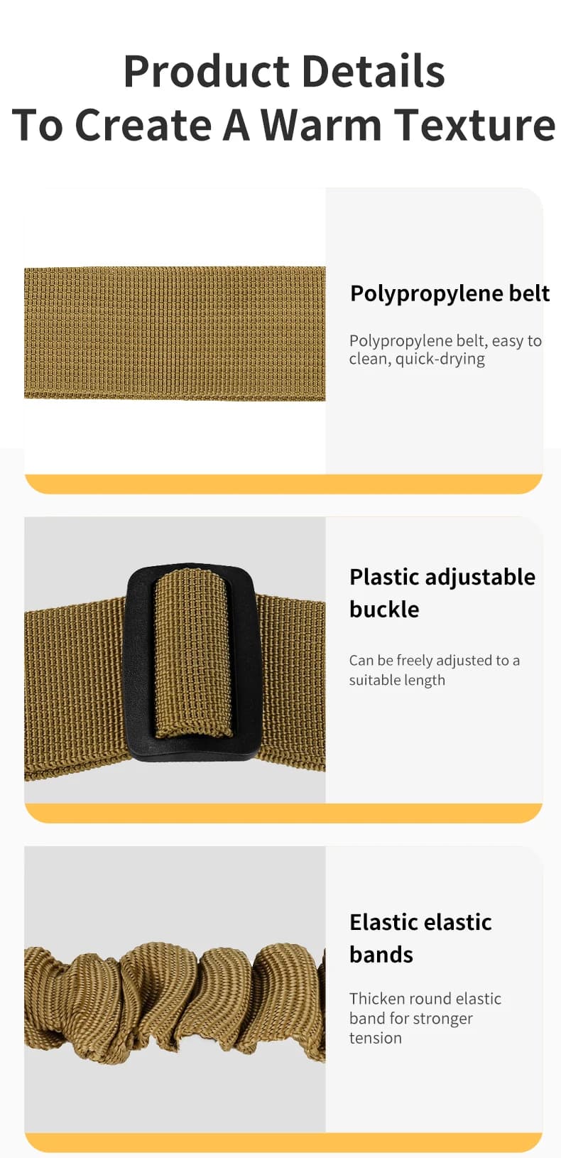 Bretelle tactique double point nylon réglable parfaite pêche chasse aventures extérieur