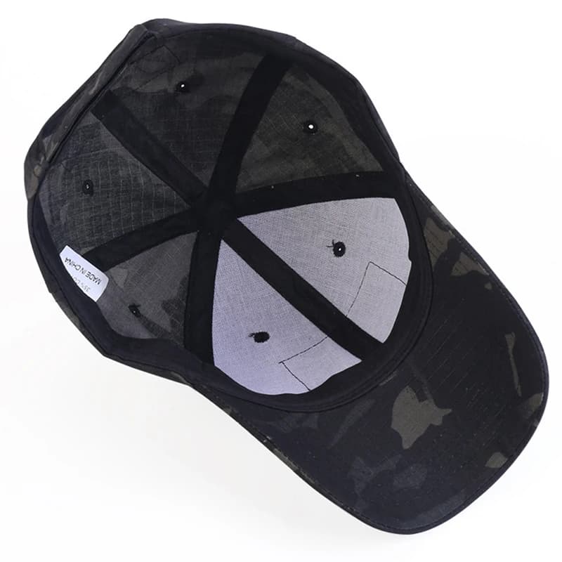 Casquette snapback camouflage tactique pour pêche combat et paintball aquatique été