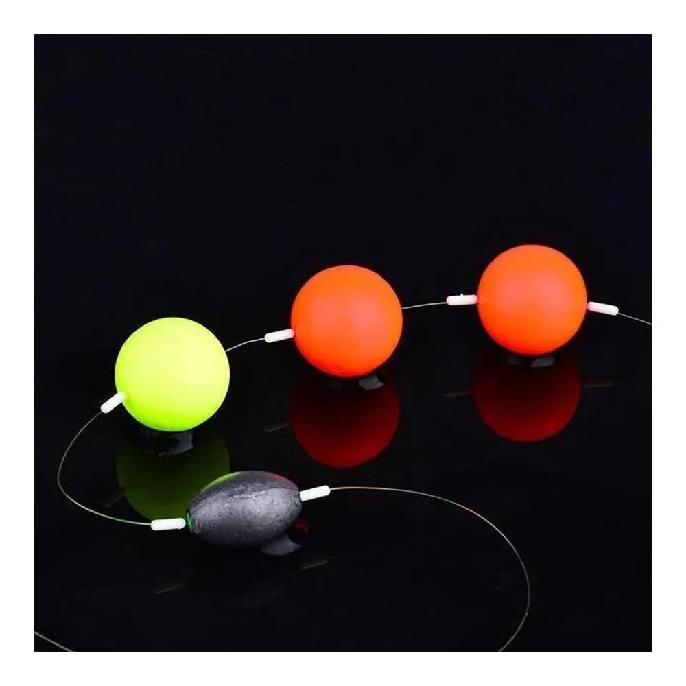 Boule flottante pêche EPS 1# à 10# brillante colorée, flotteur sphérique modifié appât visuel