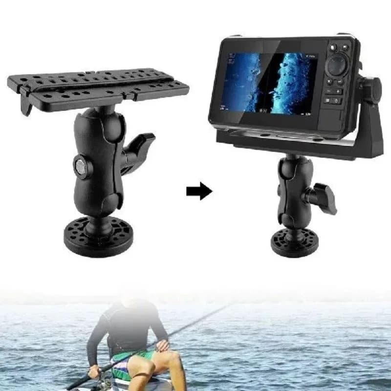 Support rotatif 360° pour sondeur de pêche - Monture universelle pour GPS et électronique marine