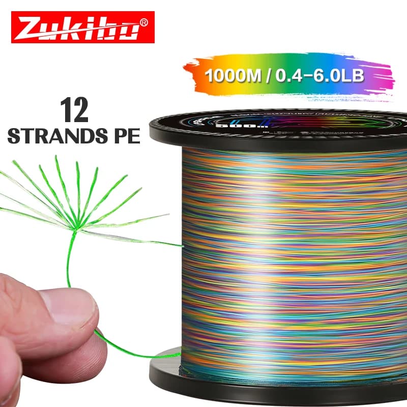 Ligne de pêche multicolore X12 multifilament Japon Xbraid upgrade super résistante bass saltwater pesca