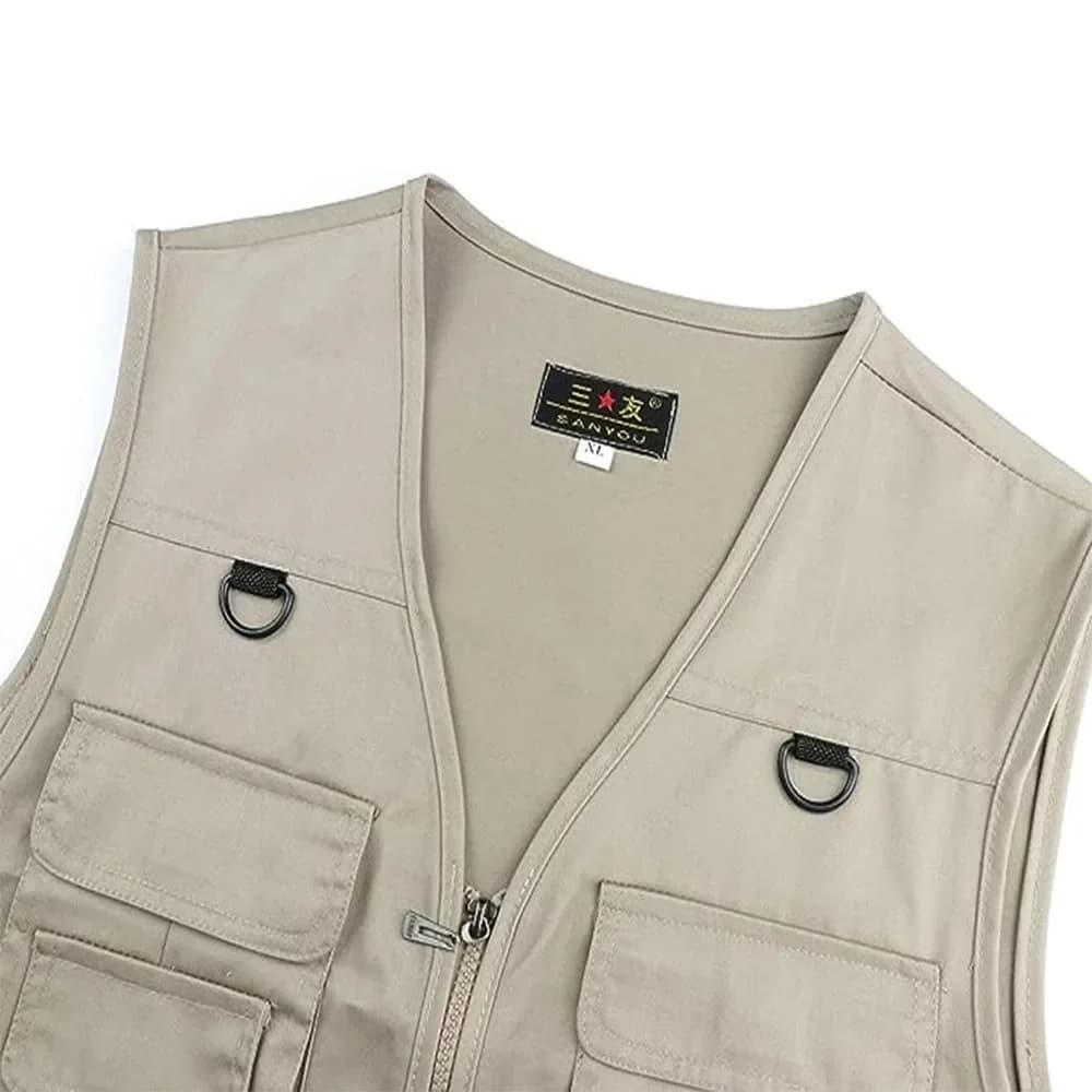 Veste de pêche homme multi-poches respirante - Veste légère chasse randonnée - Veste de sport outdoor simple