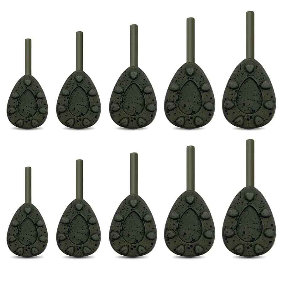 Plombs de pêche carpe en plomb disponibles en 56g/71g/85g/99g/113g pour eau douce et mer