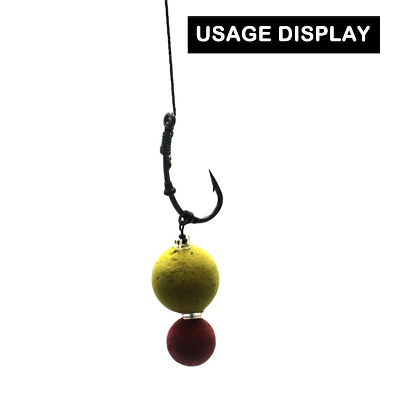Vis double extrémité 10/20 pièces pour bouillettes pop-up et montages cheveu en pêche carpe